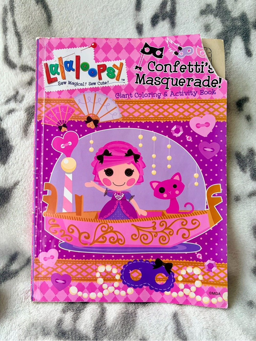 2013 Lalaloopsy "Confetti's Masquerade!" Giant Coloring & Activity Book